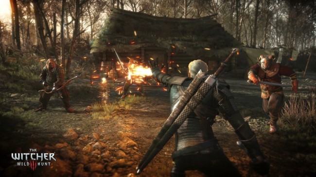 The_Witcher_3_Wild_Hunt-Geralt_torching_enemies