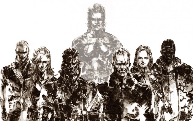 metal gear solid cast wallpaper background characters konami action third person shooter stealth