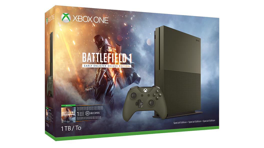 eBay, بازی Battlefield 1, شرکت الکترونیک آرتس (Electronic Arts), شرکت مایکروسافت (Microsoft), کنسول Xbox One, کنسول Xbox One X