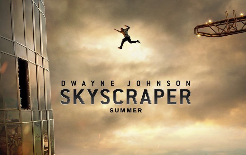 Dwayne Johnson, Legendary Pictures, Poster, Skyscraper, Universal Pictures