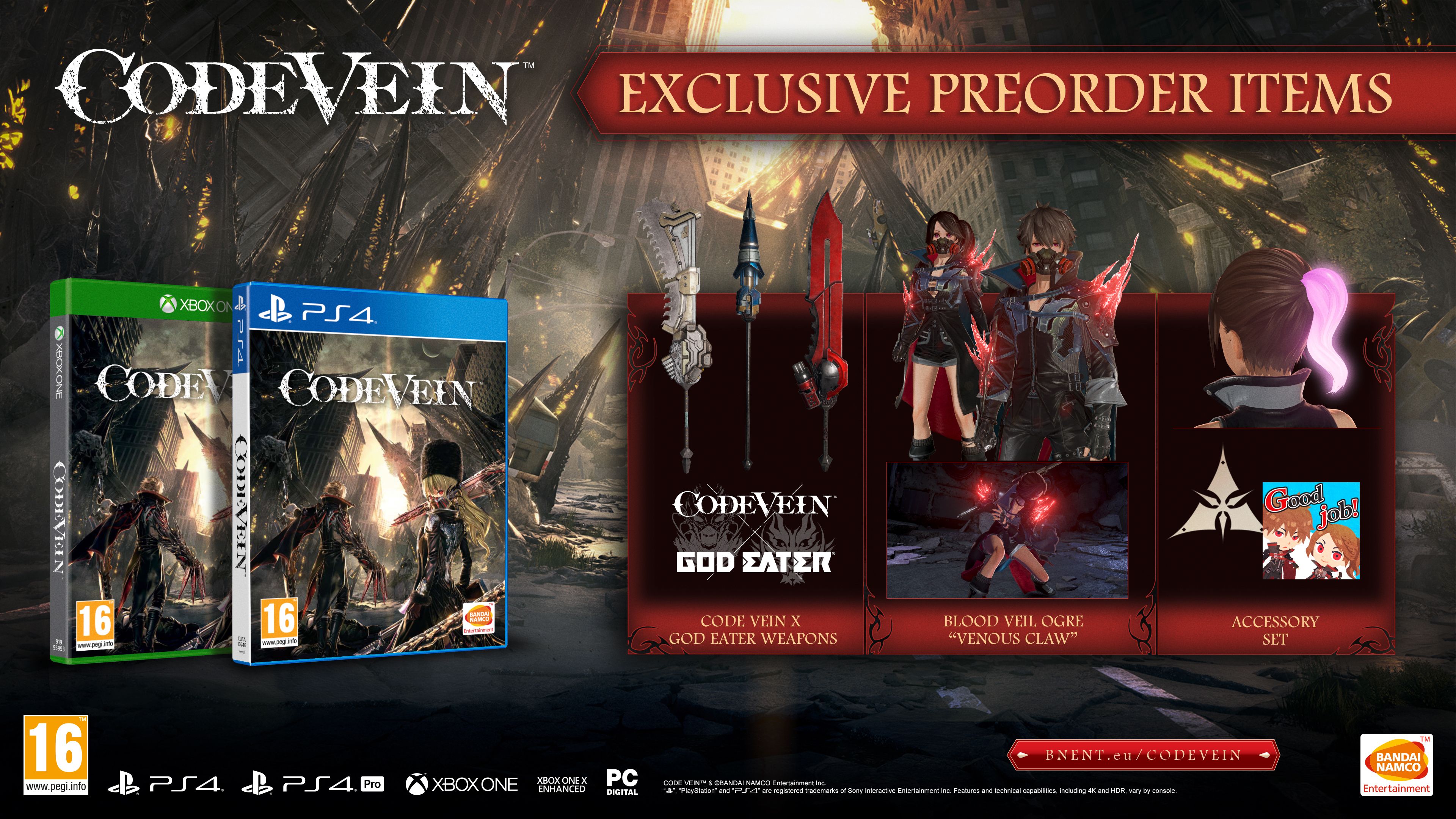 Code Vein, کنسول Xbox One