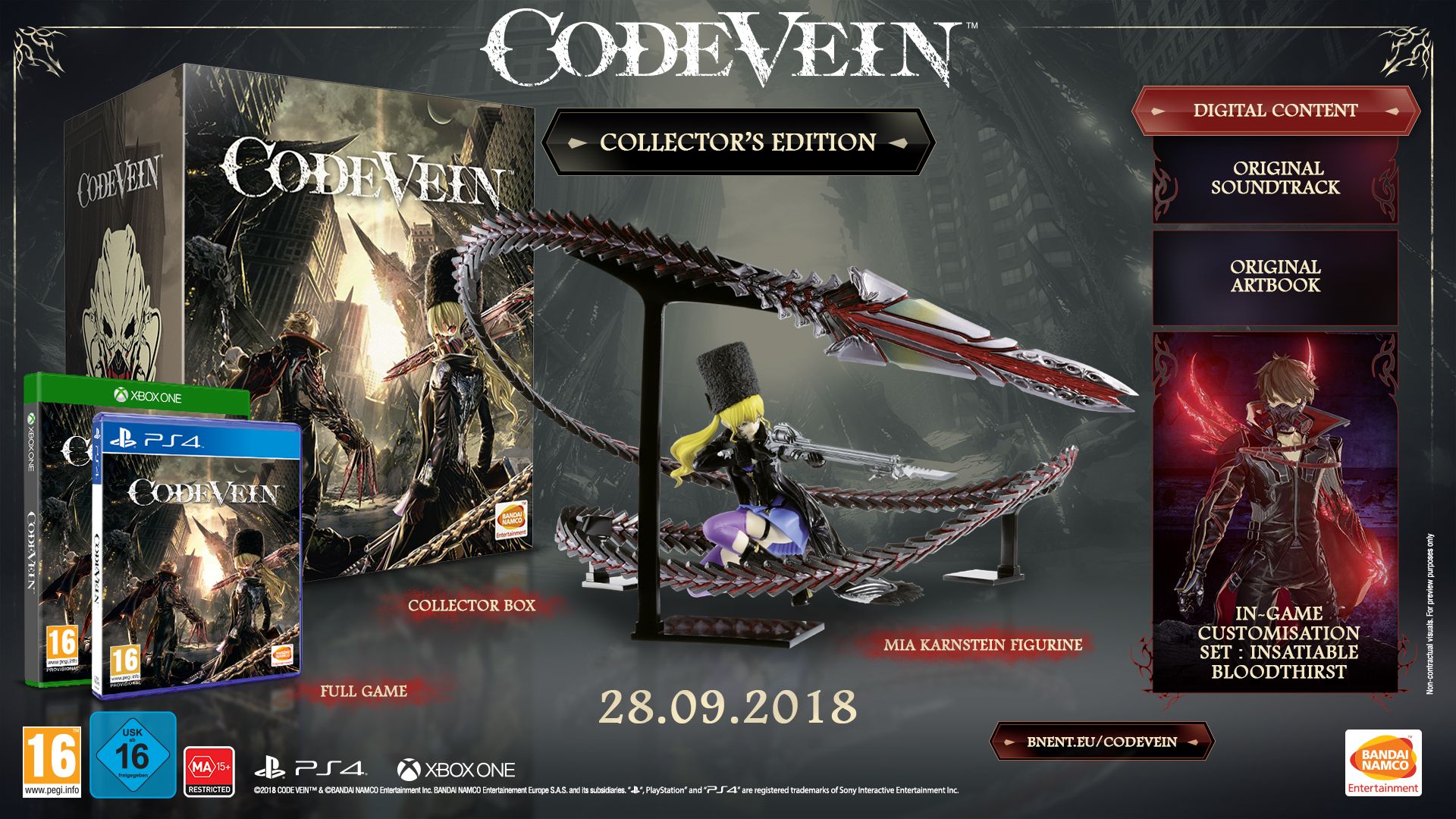 Code Vein, کنسول Xbox One