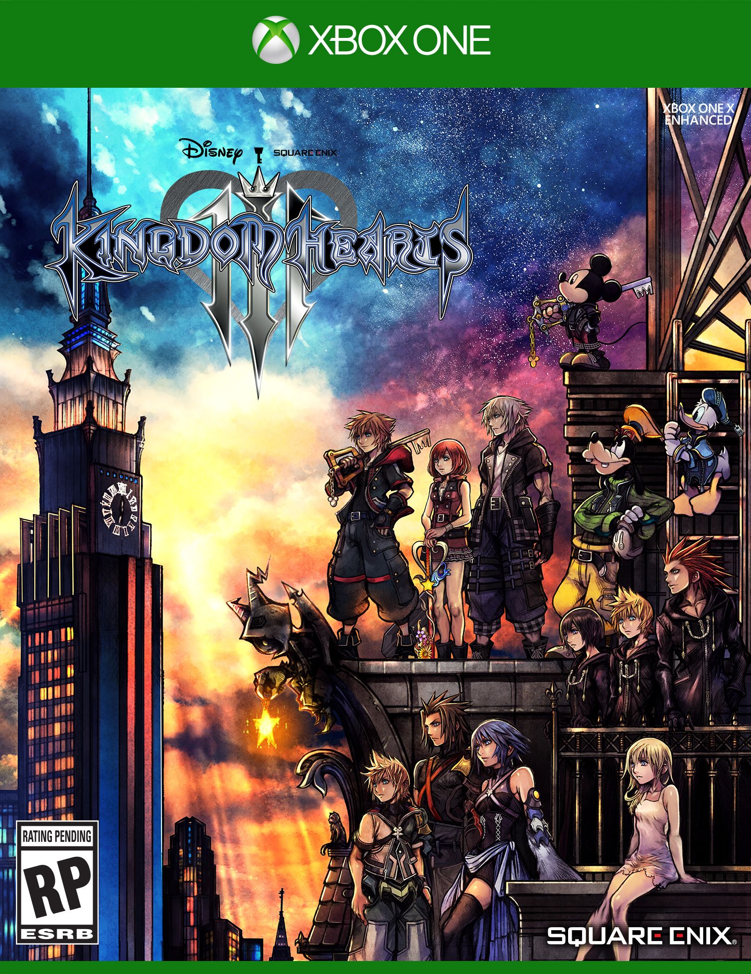 Kingdom Hearts III, شرکت Square Enix, کنسول Xbox One