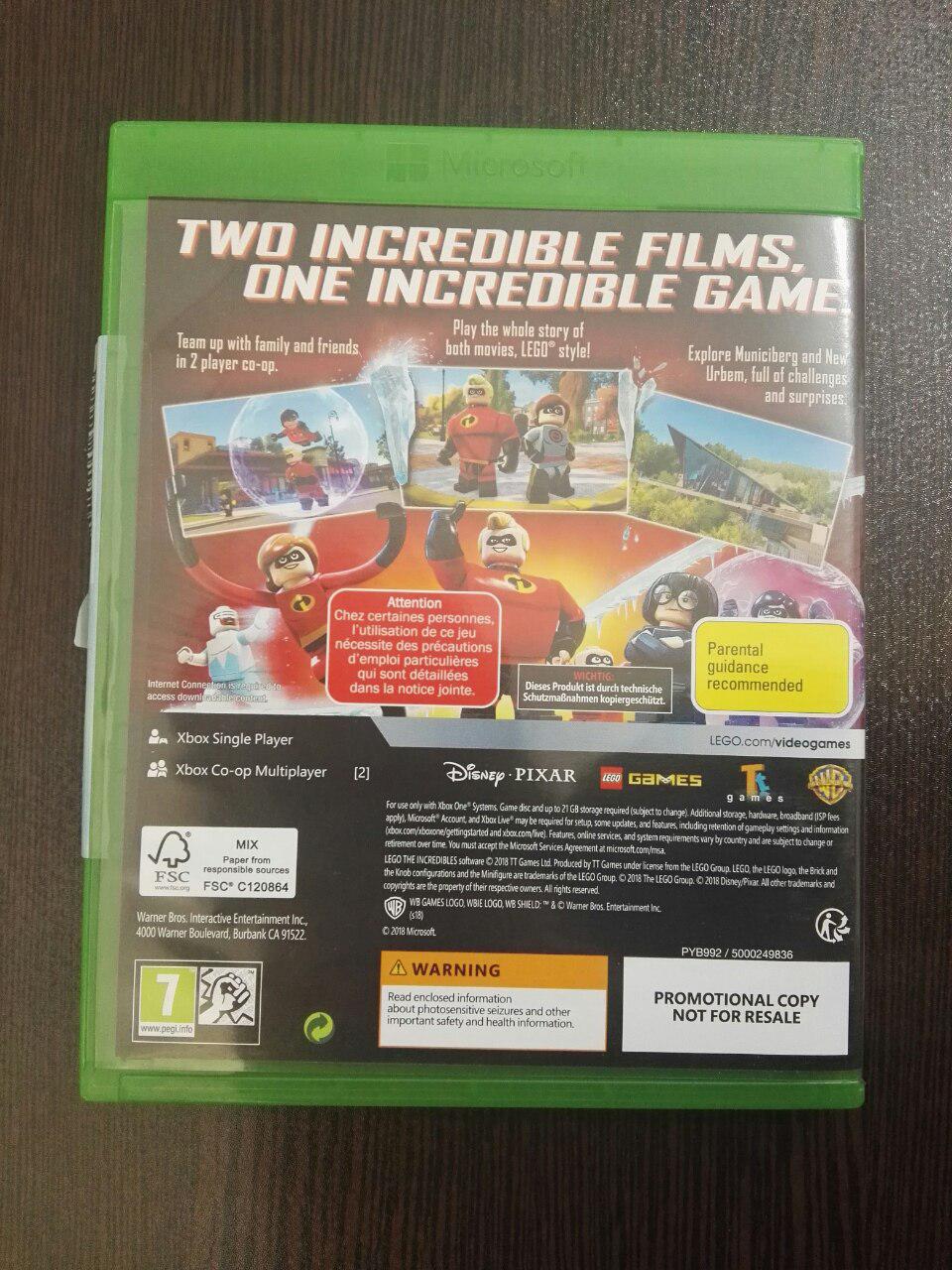 Incredibles, کنسول Xbox One