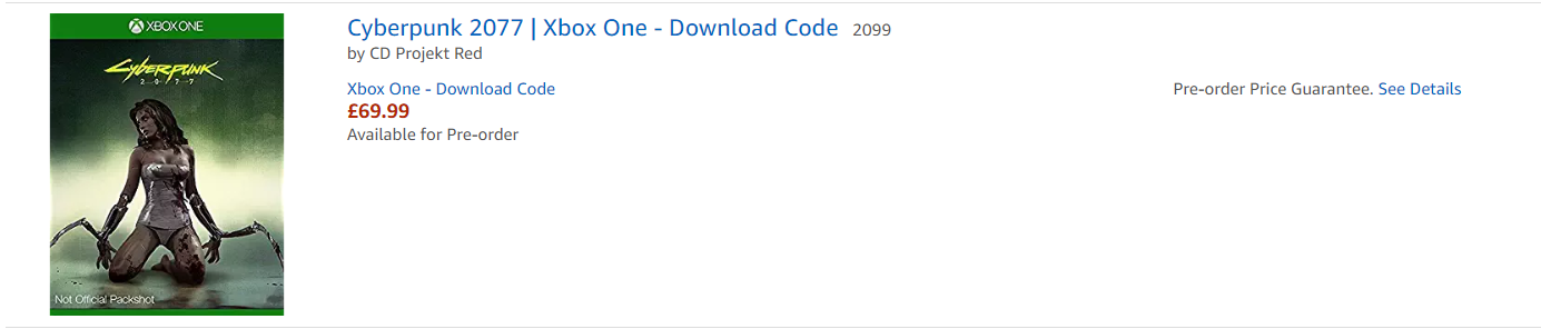 amazon, بازی سایبرپانک ۲۰۷۷ (Cyberpunk 2077), پی سی گیمینگ (PC Gaming), شرکت سی دی پراجکت رد (CD Projekt Red)