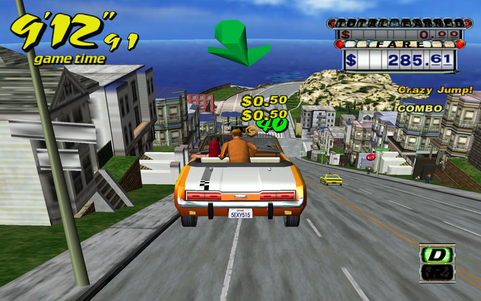 بازی تاکسی دیوانه (Crazy Taxi)