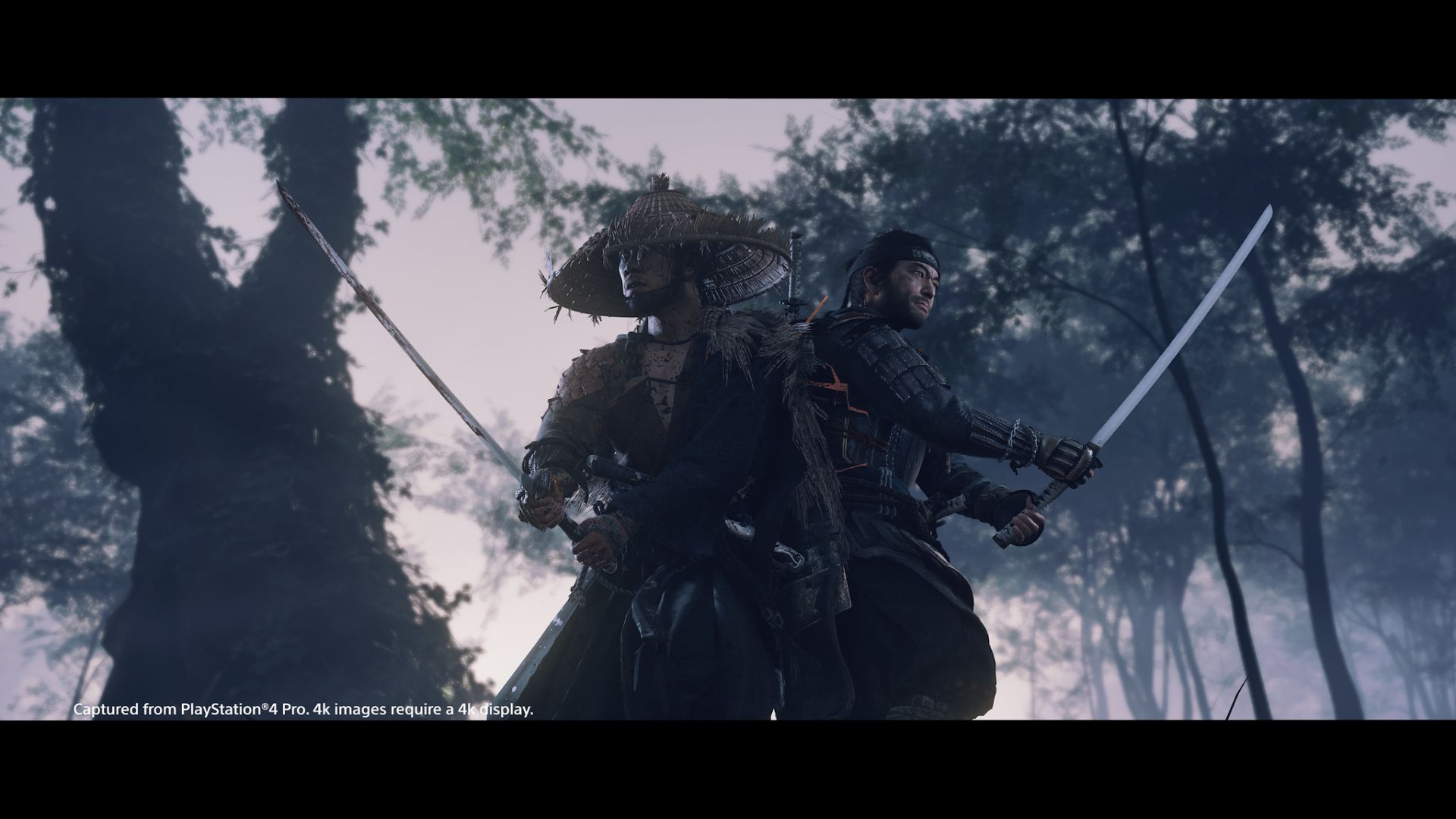 تصویری هنری از کاراکترهای بازی Ghost of Tsushima